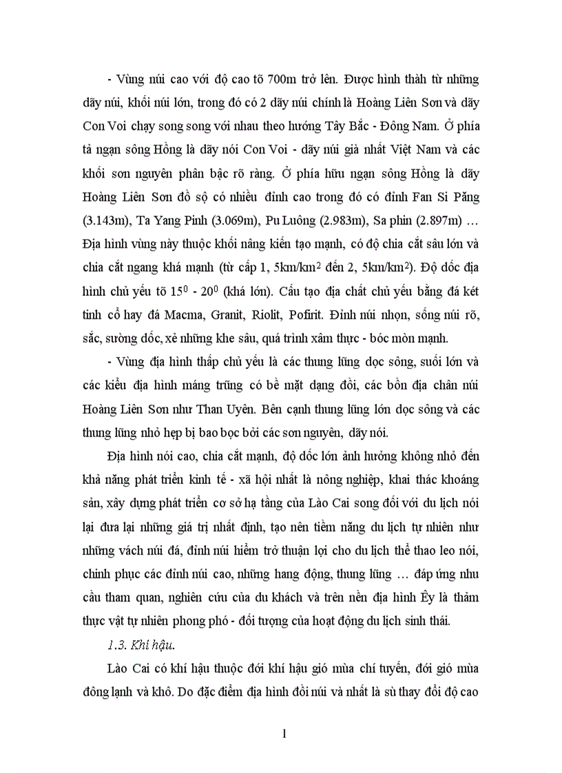 image for page Đánh giá tiềm năng và thực trạng phát triển du lịch tỉnh Lào Cai 1