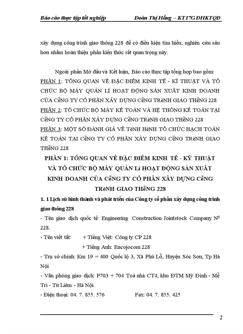 image for page Hoàn thiện công tác hạch toán chi phí sản xuất và tính giá thành sản phẩm tại công ty cổ phần xây dựng công trình giao thông 228
