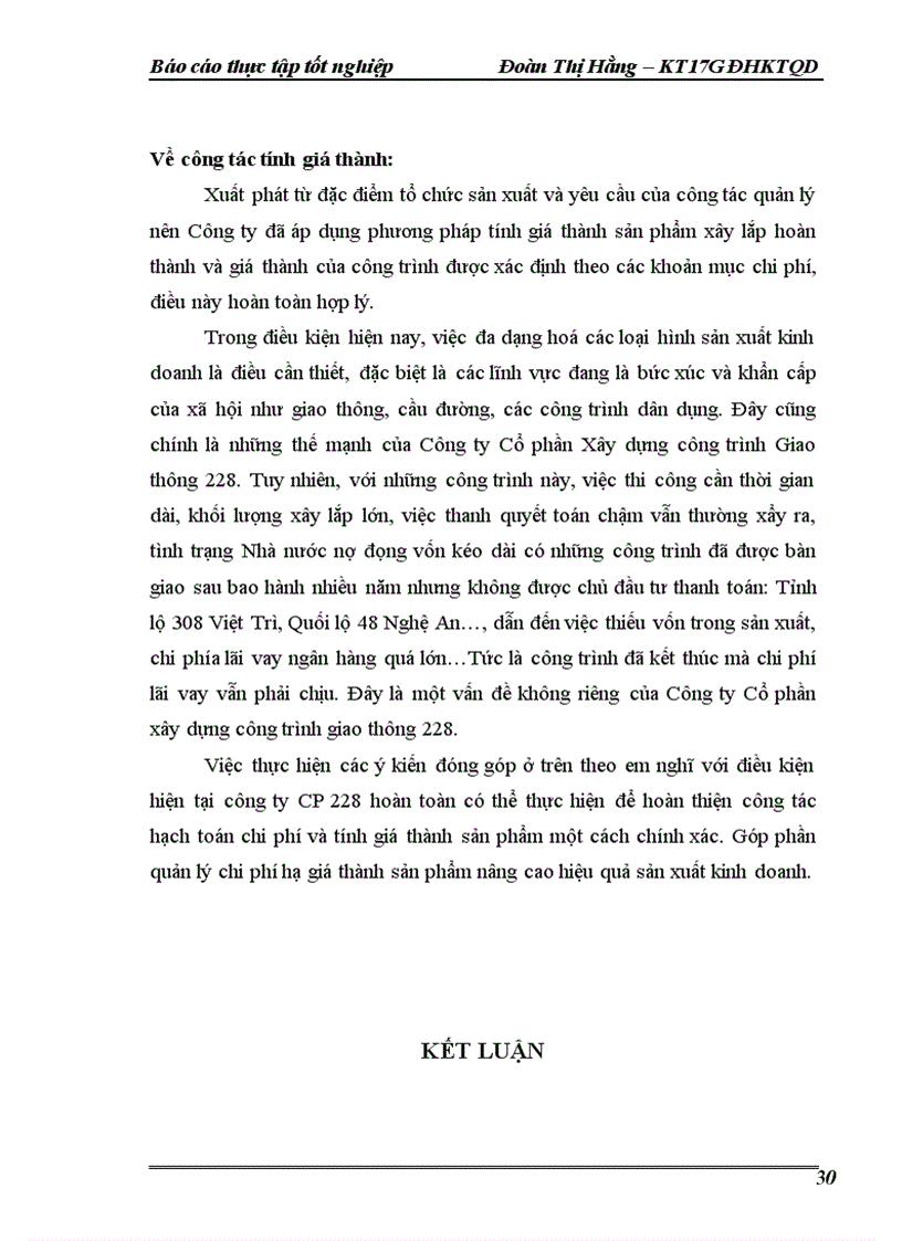 image for page Hoàn thiện công tác hạch toán chi phí sản xuất và tính giá thành sản phẩm tại công ty cổ phần xây dựng công trình giao thông 228