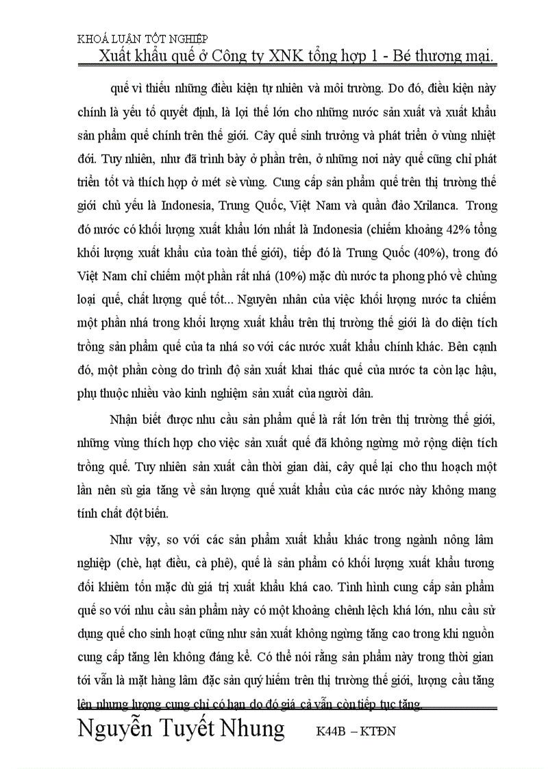 image for page xuất khẩu quế ở Công ty XNK tổng hợp 1 Bộ thương mại Thực trạng và giải pháp