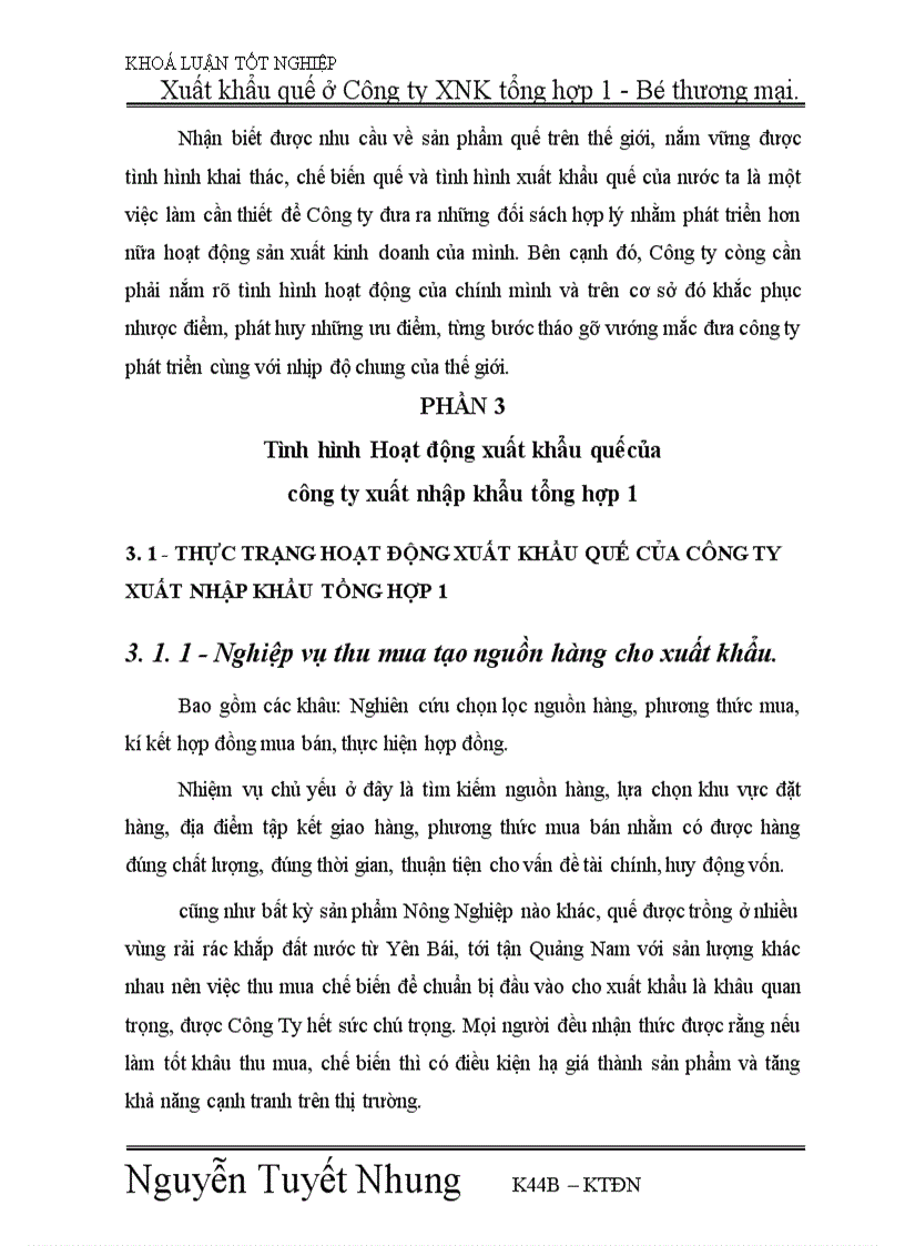 image for page xuất khẩu quế ở Công ty XNK tổng hợp 1 Bộ thương mại Thực trạng và giải pháp