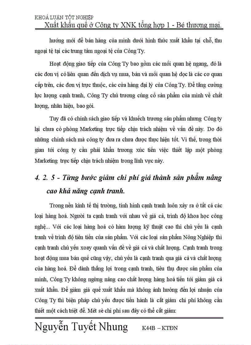 image for page xuất khẩu quế ở Công ty XNK tổng hợp 1 Bộ thương mại Thực trạng và giải pháp