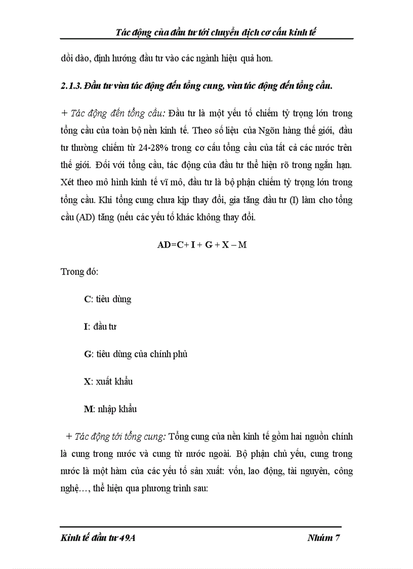 image for page Tác động của đầu tư đến chuyển dịch cơ cấu kinh tế ở Việt nam 1