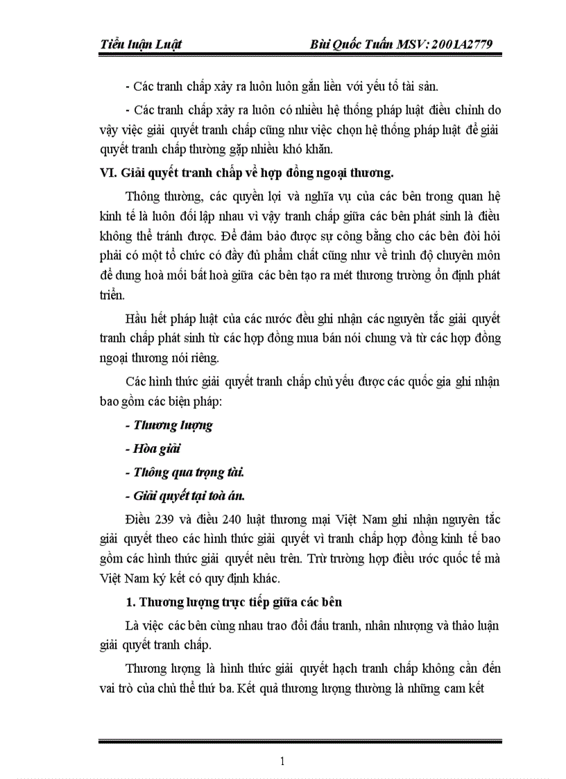image for page Phân tích cách giải quyết xung đột pháp luật khi có tranh chấp về hợp đồng mua bán ngoại thương
