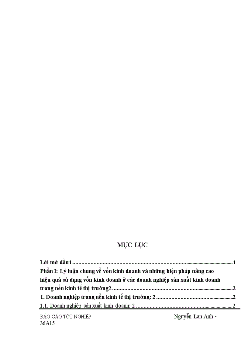 image for page Vốn kinh doanh và những biện pháp nâng cao hiệu quả sử dụng vốn kinh doanh ở Công ty vật liệu và công nghệ 1