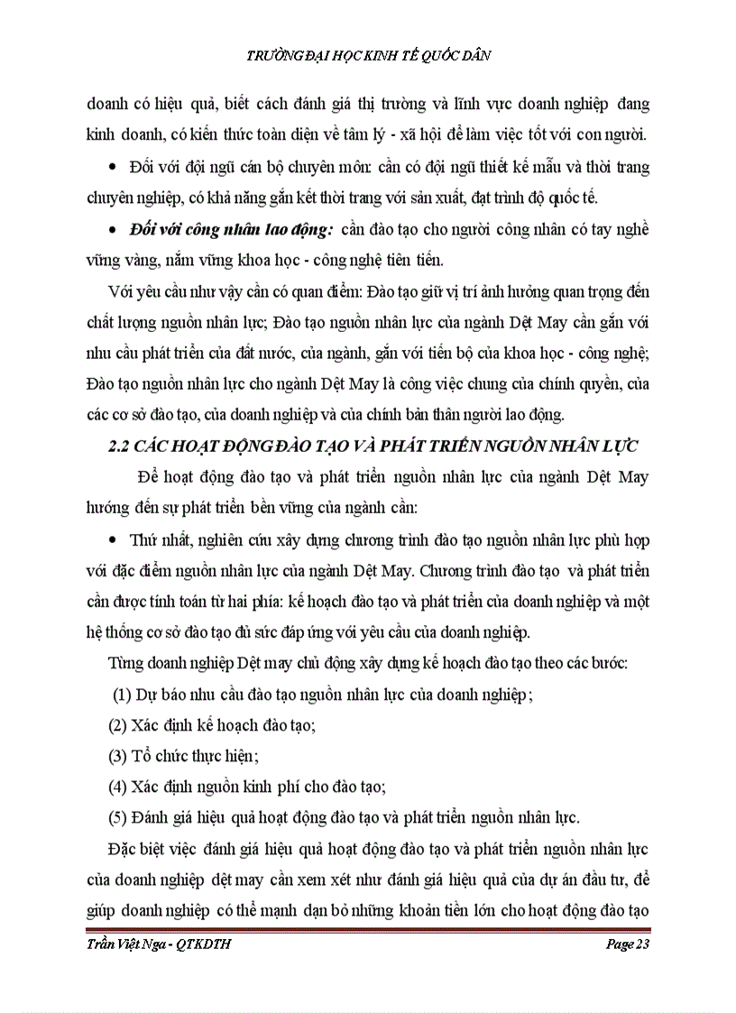 image for page Đào tạo và phát triển nguồn nhân lực ngành dệt may Việt Nam thực trạng và giải pháp