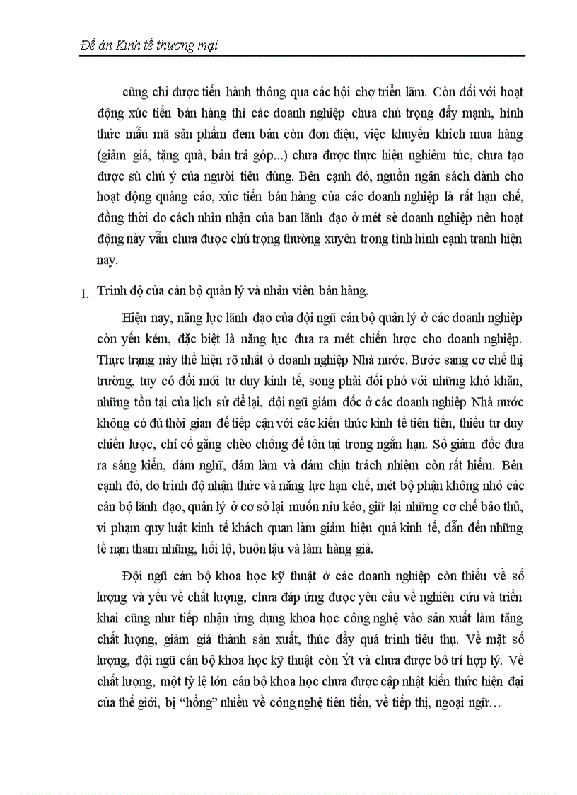 image for page Thực trạng và giải pháp về vấn đề tiêu thụ sản phẩm ở các doanh nghiệp hiện nay 1