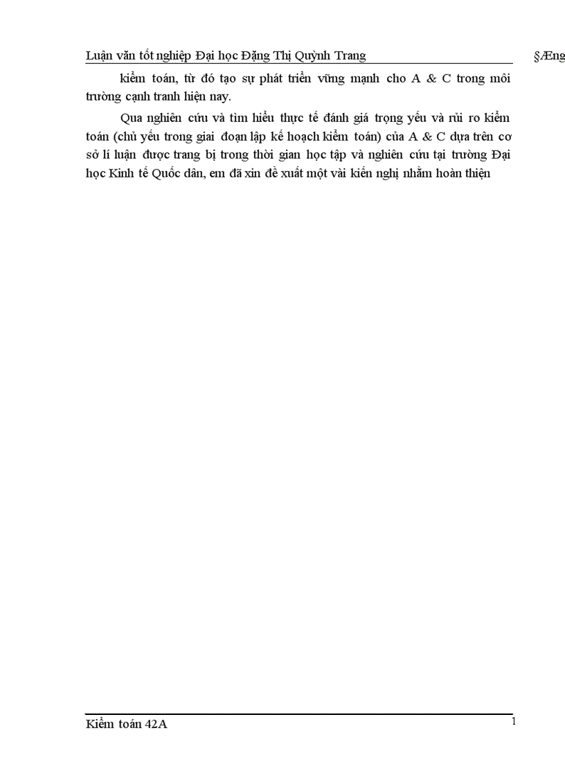 image for page Hoa n thiê n quy tri nh đa nh gia tro ng yê u va ru i ro kiê m toa n trong kiê m toa n BCTC do Công ty cô phâ n Kiê m toa n va Tư vâ n thư c hiê n
