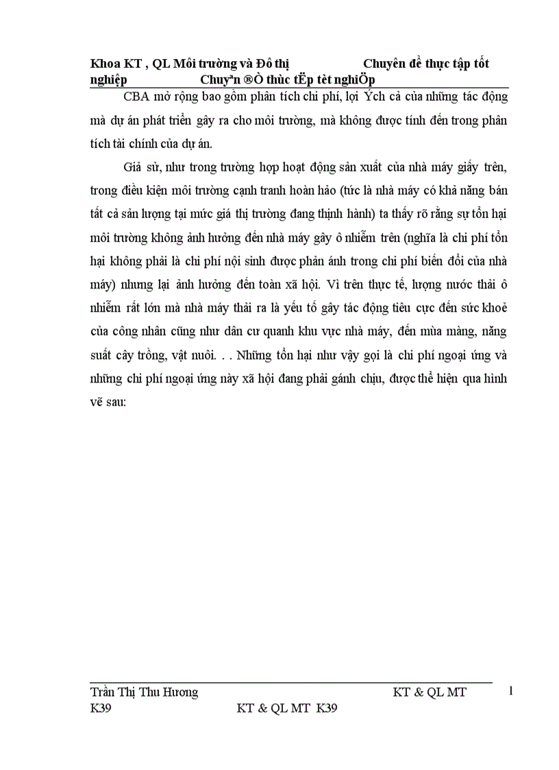image for page Sử dụng phương pháp phân tích chi phí lợi ích mở rộng để đánh giá hiệu quả việc xây dựng hệ thống xử lí nước thải của nhà máy giấy Hoàng Văn Thụ