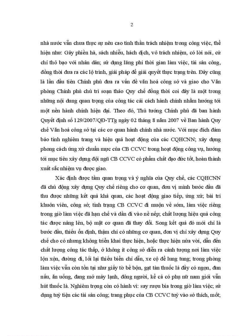 image for page Văn hoá công sở và quy chế văn hoá công sở tại các cơ quan hành chính nhà nước