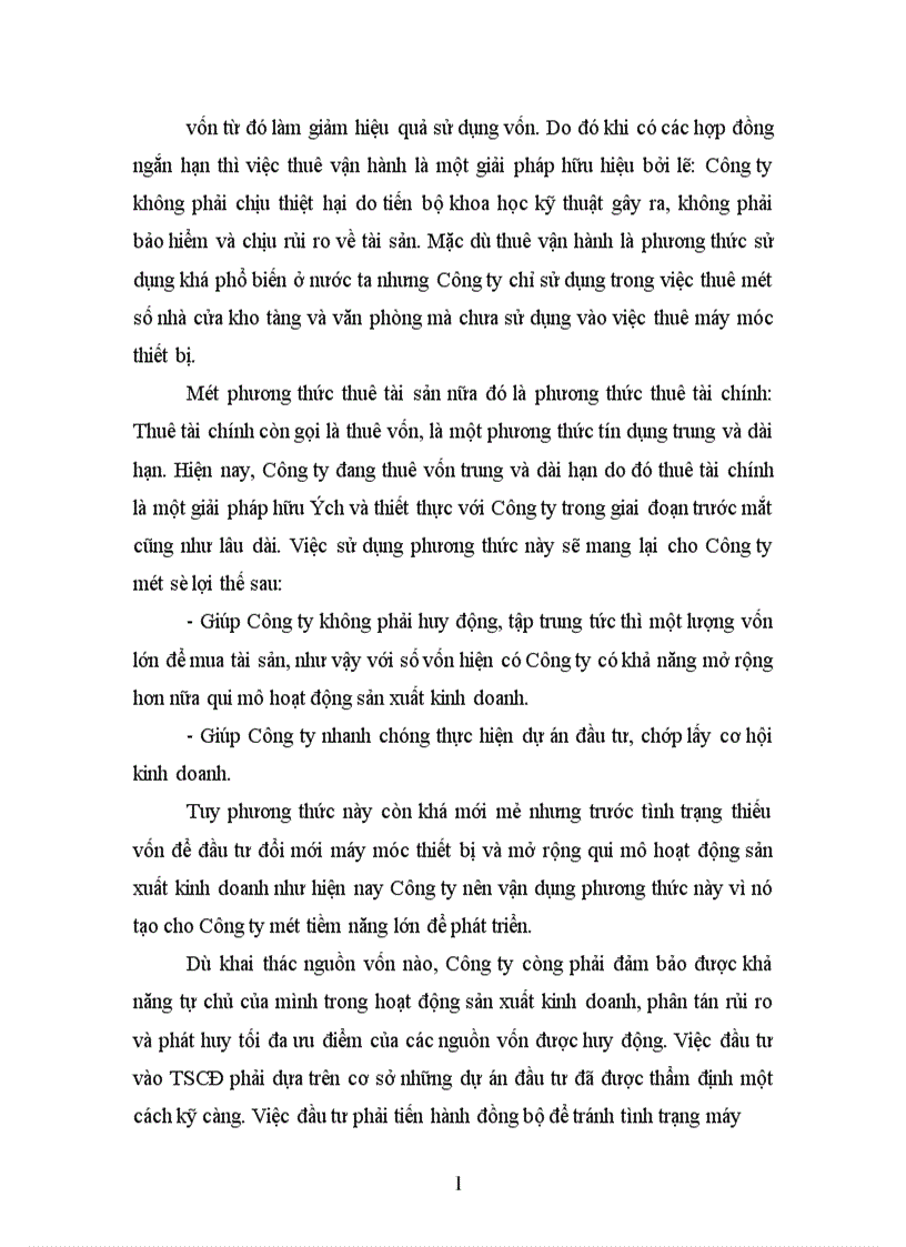 image for page Một số giải pháp chủ yếu nhằm góp phần nâng cao hiệu quả sử dụng vốn cố định ở Công ty Cao Su Sao Vàng 1