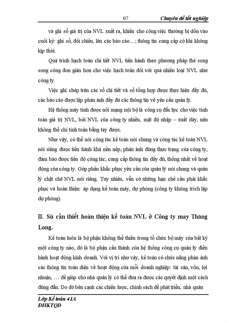 image for page Hoàn thiện công tác kế toán nguyên vật liệu ở Công ty may Thăng Long 1