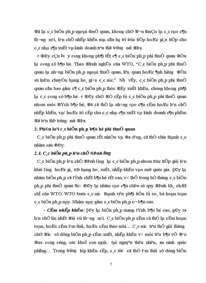 image for page Xây dựng và hoàn thiện các biện pháp phi thuế quan nhằm bảo hộ sản xuất trong nước trong điều kiện Việt Nam hội nhập WTO