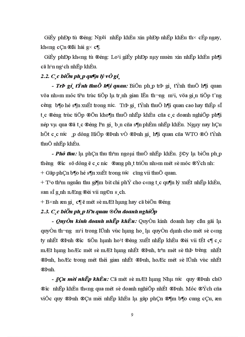 image for page Xây dựng và hoàn thiện các biện pháp phi thuế quan nhằm bảo hộ sản xuất trong nước trong điều kiện Việt Nam hội nhập WTO