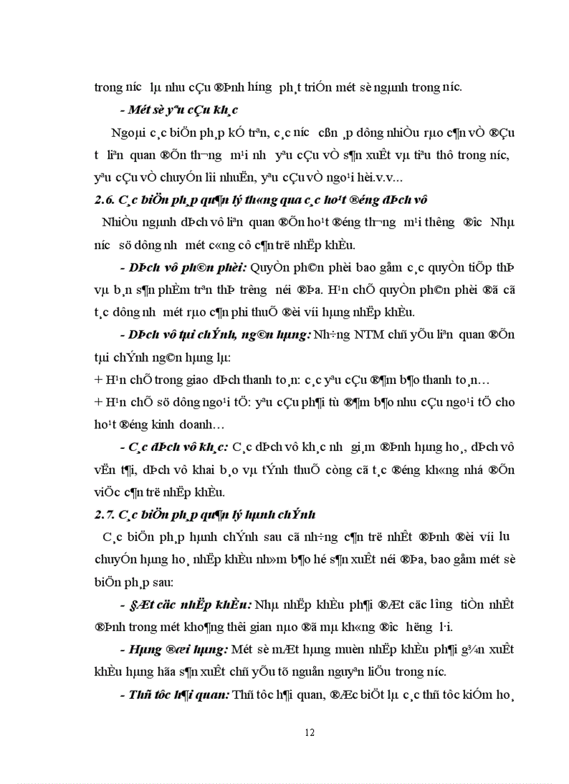 image for page Xây dựng và hoàn thiện các biện pháp phi thuế quan nhằm bảo hộ sản xuất trong nước trong điều kiện Việt Nam hội nhập WTO