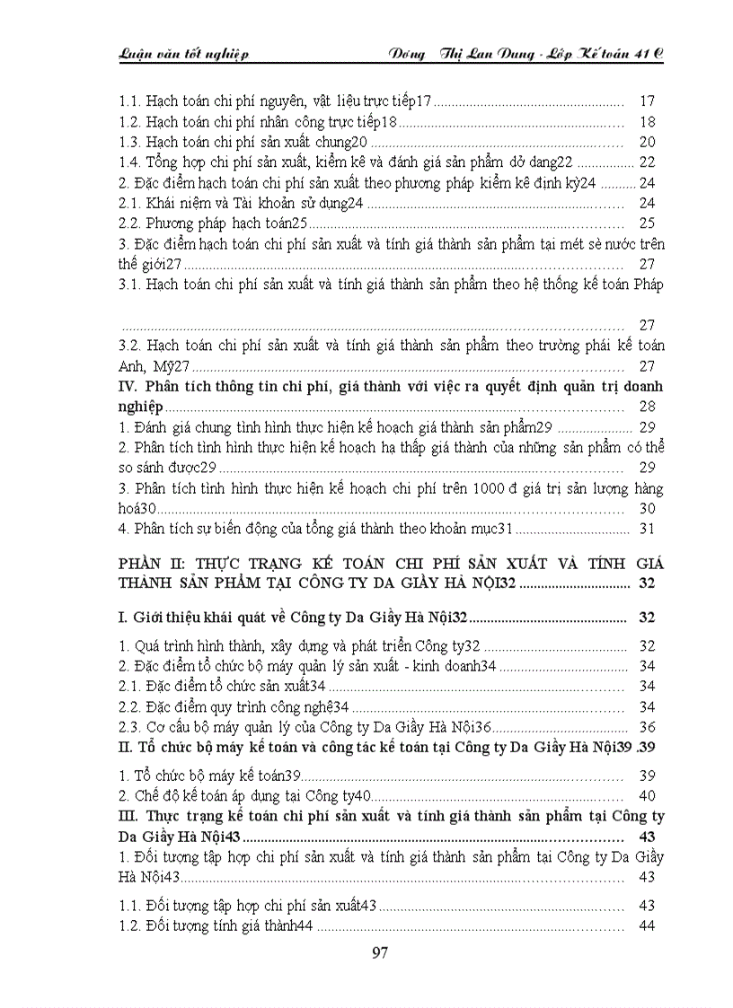 image for page Hoàn thiện hạch toán chi phí sản xuất và tính giá thành sản phẩm tại Công ty Da Giầy Hà Nội 1