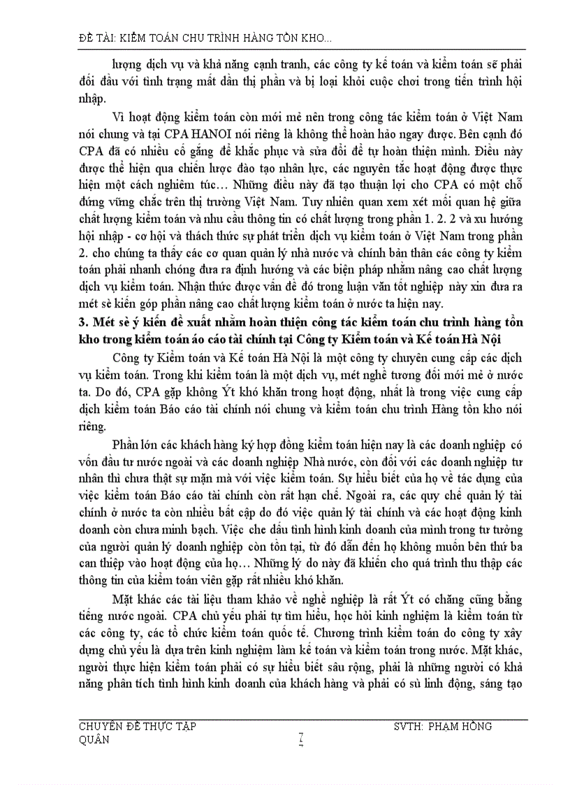 image for page Kiểm toán chu trình hàng tồn kho trong kiểm toán báo cáo tài chính do công ty Kiểm toán và Kế toán thực hiện 1