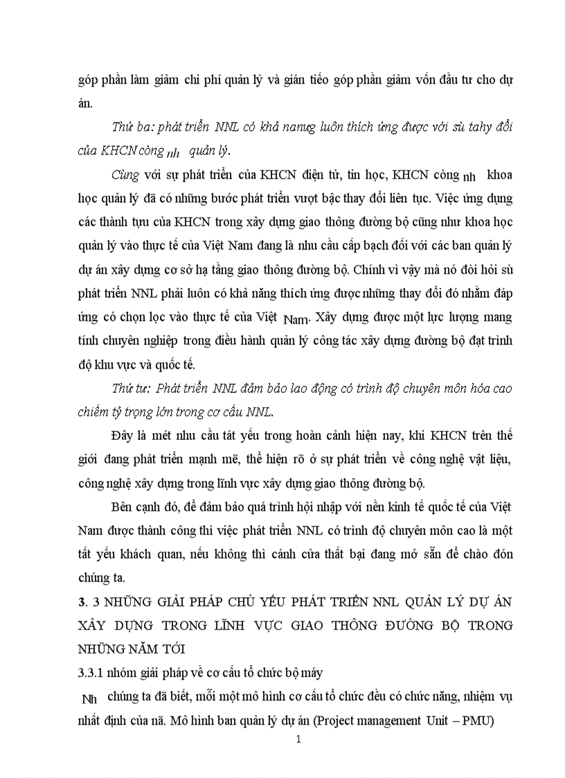 image for page phát triển nguồn nhân lực trong quản lý dự án xây dựng trong lĩnh vực giao thông đường bộ ở Việt Nam làm đề tài luận văn cao học của mình