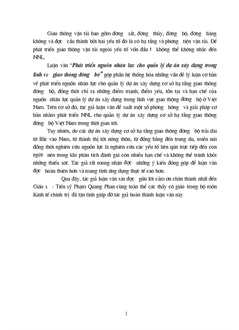 image for page phát triển nguồn nhân lực trong quản lý dự án xây dựng trong lĩnh vực giao thông đường bộ ở Việt Nam làm đề tài luận văn cao học của mình