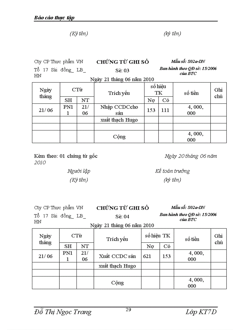 image for page Báo cáo thực tập tại Công ty Cổ phần thực phẩm Việt Nam
