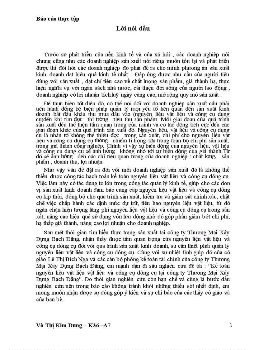 image for page Kế toán nguyên liệu vật liệu vật liệu và công cụ dụng cụ tại công ty Thương Mại Xây Dựng Bạch Đằng 1