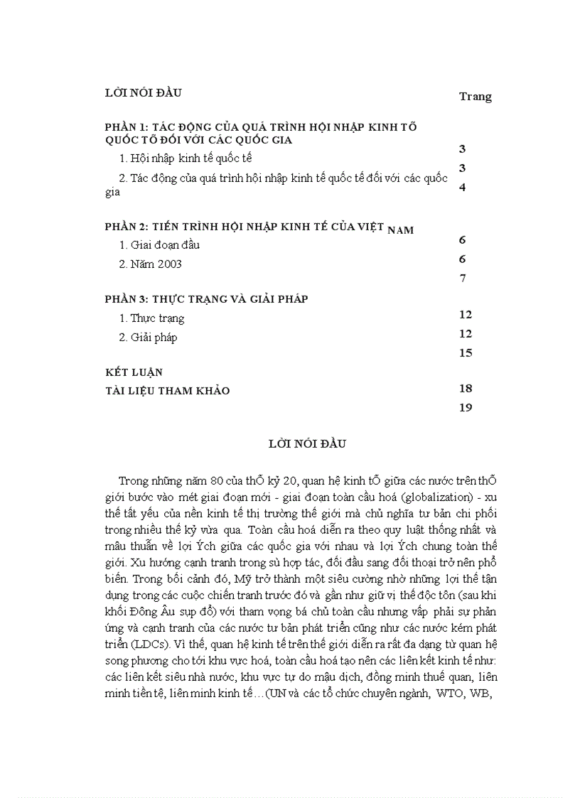 image for page Tác động của quá trình hội nhập kinh tế quốc tế đối với Việt Nam