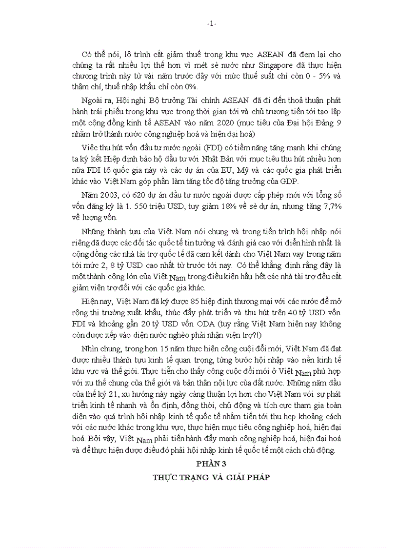 image for page Tác động của quá trình hội nhập kinh tế quốc tế đối với Việt Nam