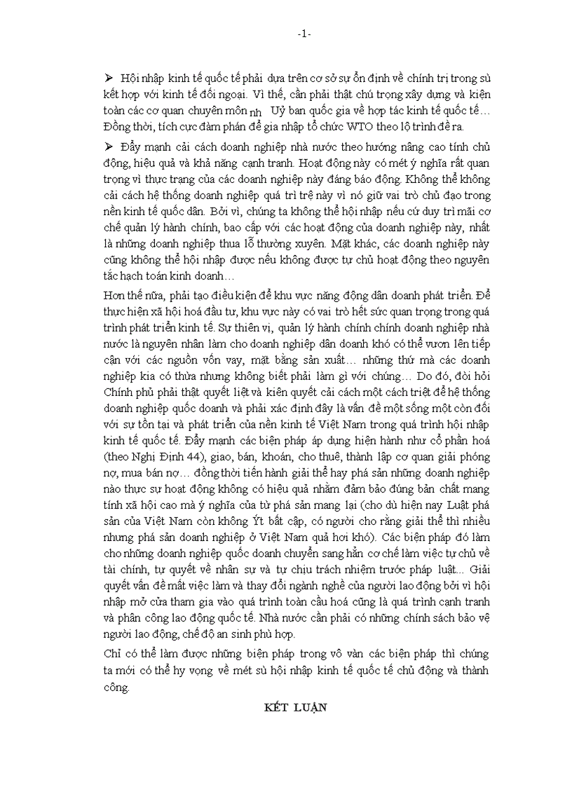 image for page Tác động của quá trình hội nhập kinh tế quốc tế đối với Việt Nam