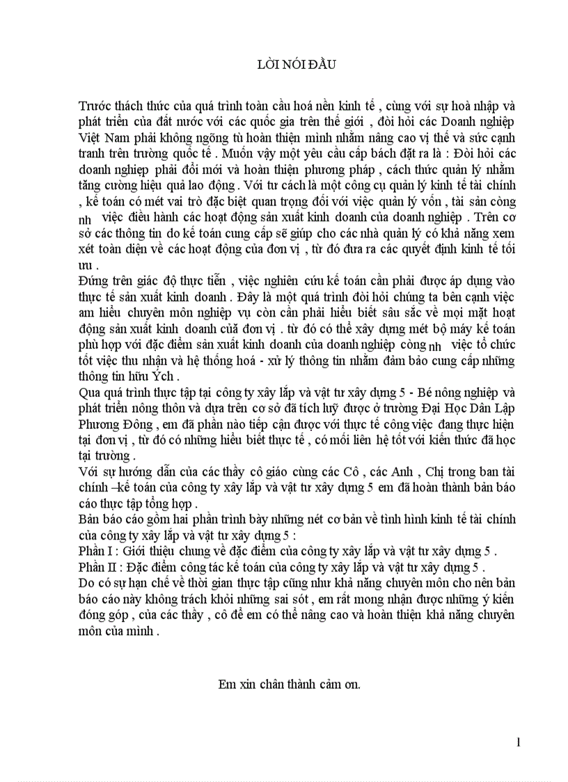 image for page Báo cáo thực tập tổng hợp của công ty xây lắp và vật tư xây dựng 5