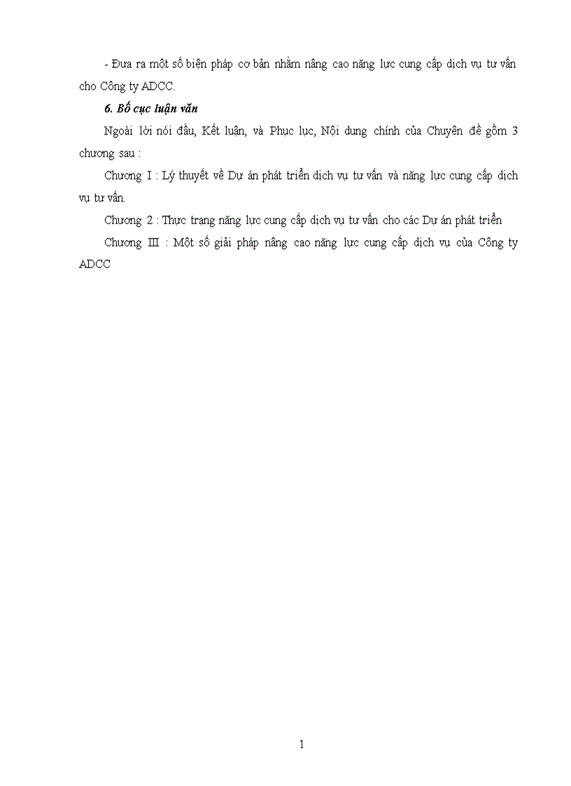 Một số giải pháp nâng cao năng lực cung cấp dịch vụ của Công ty ADCC 1