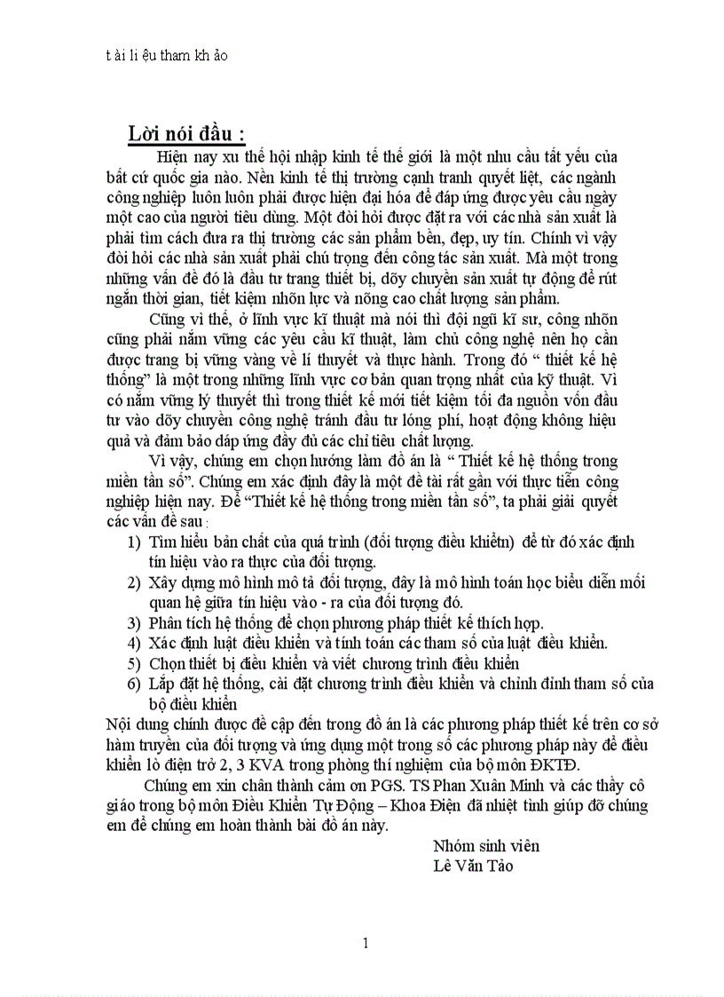 image for page Thiết kế hệ thống trong miền tần số