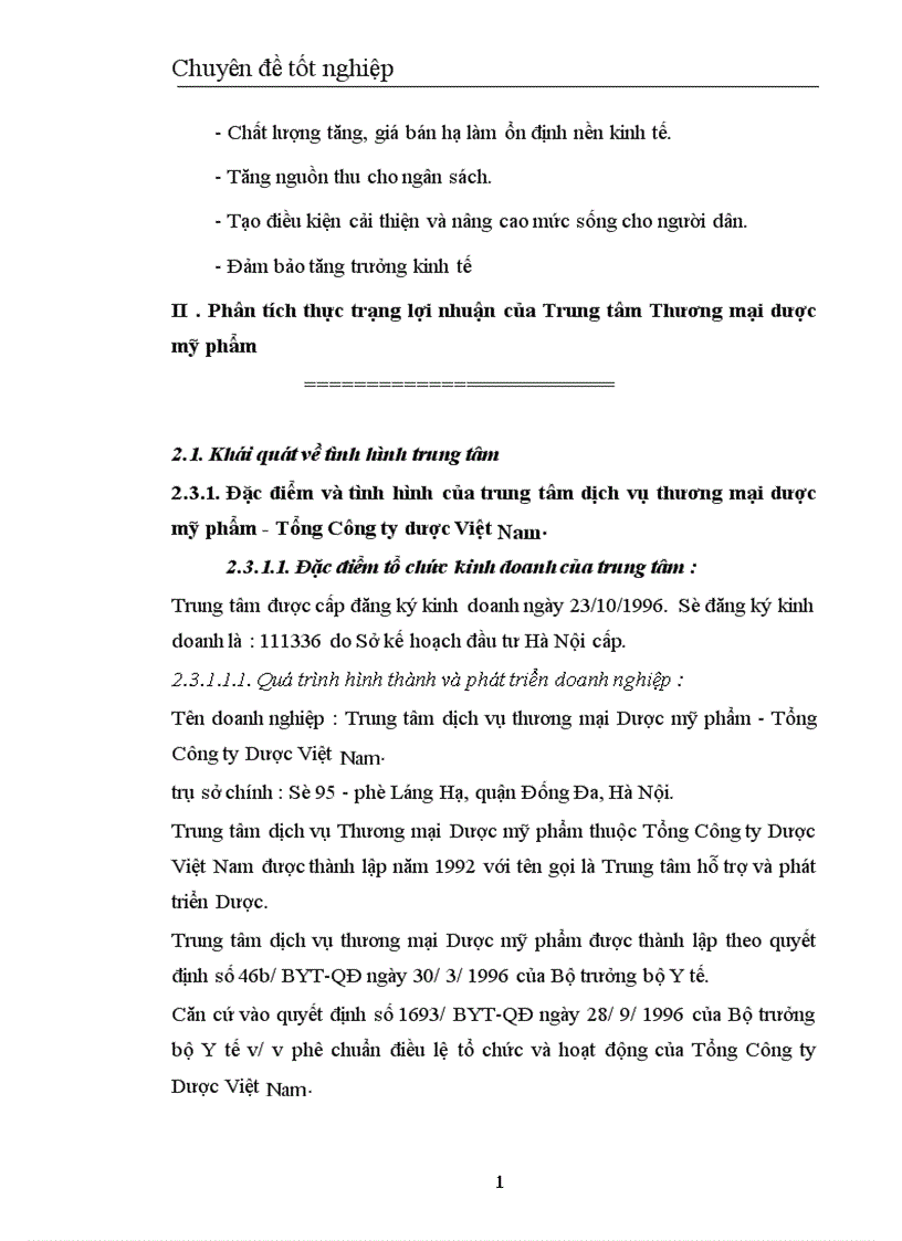 image for page Biện pháp tăng lợi nhuận ở Trung tâm TM dược phẩm Hà Nội 1