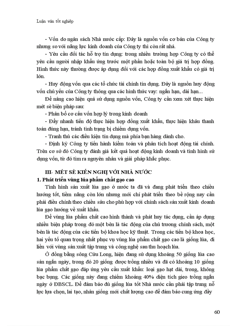 image for page Thực trạng và biện pháp thúc đẩy hoạt động xuất khẩu gạo ở Công ty Lương Thực Cấp I Lương Yên