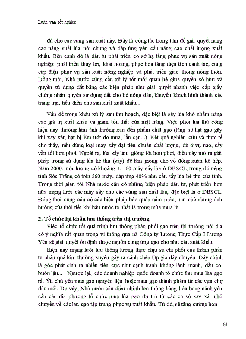 image for page Thực trạng và biện pháp thúc đẩy hoạt động xuất khẩu gạo ở Công ty Lương Thực Cấp I Lương Yên