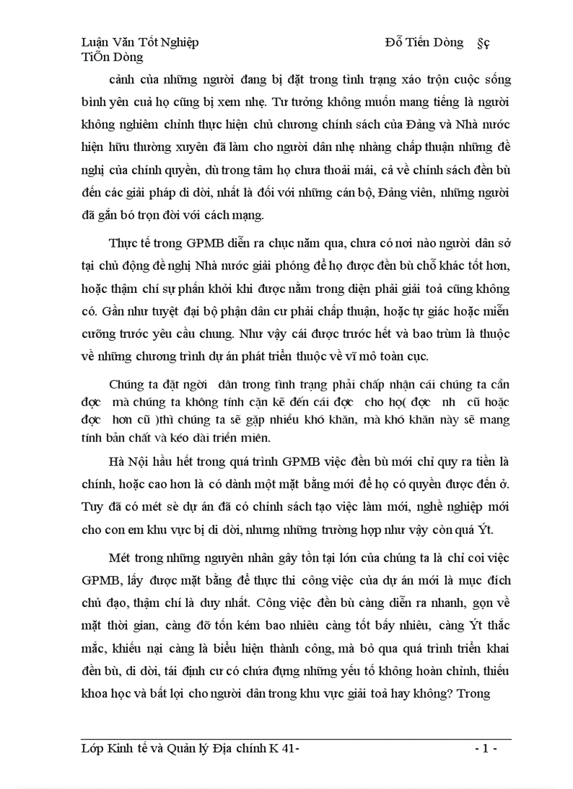 image for page Hoàn thiện chính sách và phương thức đền bù thiệt hại khi Nhà nước thu hồi đất trên địa bàn Thành phố Hà Nội