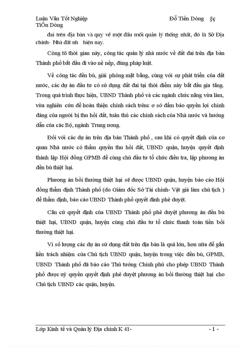 image for page Hoàn thiện chính sách và phương thức đền bù thiệt hại khi Nhà nước thu hồi đất trên địa bàn Thành phố Hà Nội