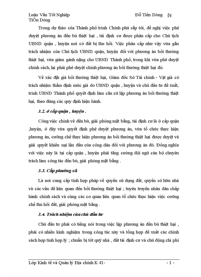 image for page Hoàn thiện chính sách và phương thức đền bù thiệt hại khi Nhà nước thu hồi đất trên địa bàn Thành phố Hà Nội