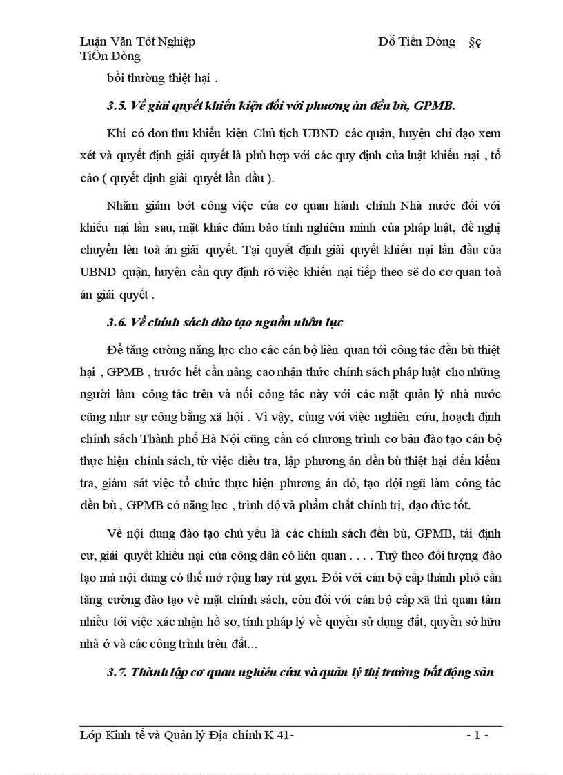 image for page Hoàn thiện chính sách và phương thức đền bù thiệt hại khi Nhà nước thu hồi đất trên địa bàn Thành phố Hà Nội