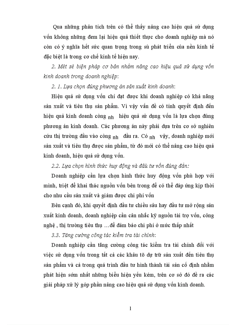 image for page Vốn kinh doanh và một số giải pháp nâng cao hiệu quả sử dụng vốn kinh doanh tại công ty vận tải thuỷ 1
