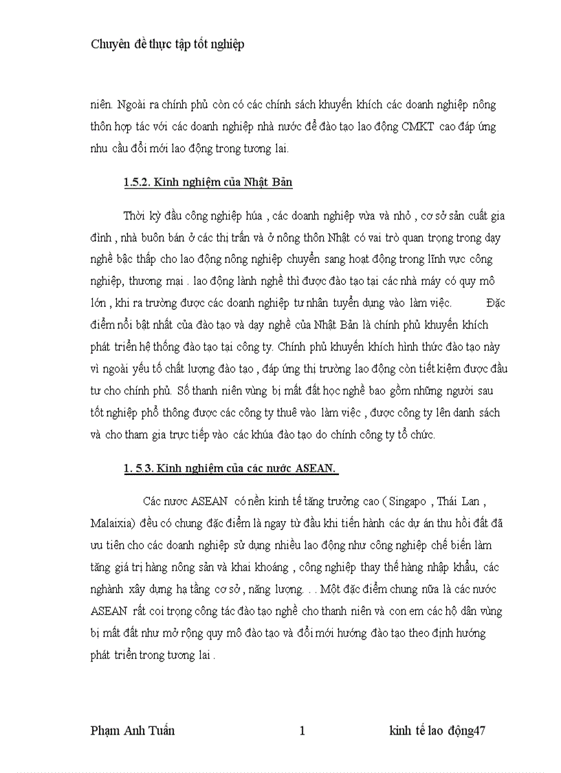 image for page Tạo việc làm cho thanh niên vùng bị thu hồi đất khu vực đồng bằng Bắc Bộ 1