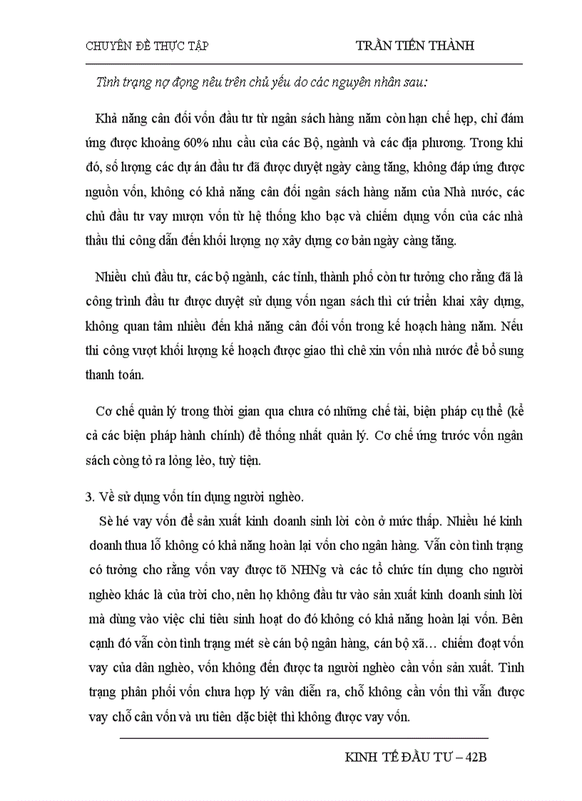 image for page Thực trạng sử dụng vốn đầu tư trong nước cho chương trình xoá đói giảm nghèo thời gian qua 1
