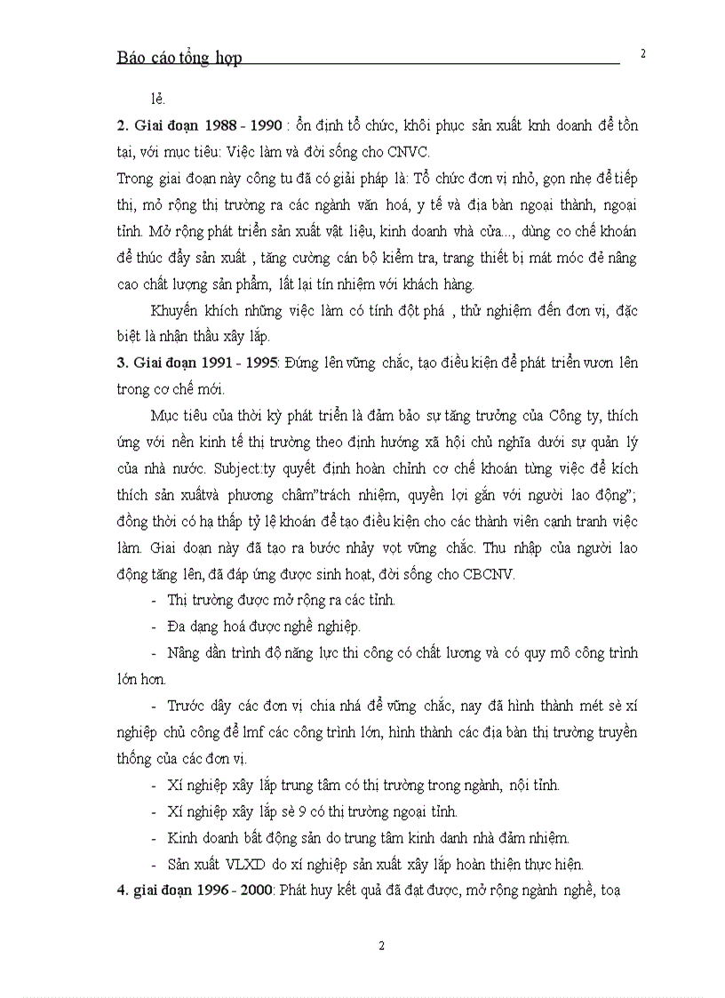 image for page Báo cáo tổng hợp tại Công ty Đầu tư xây lắp Thương mại Hà nội