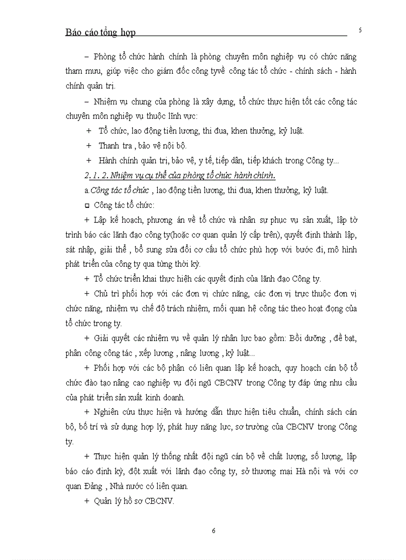 image for page Báo cáo tổng hợp tại Công ty Đầu tư xây lắp Thương mại Hà nội
