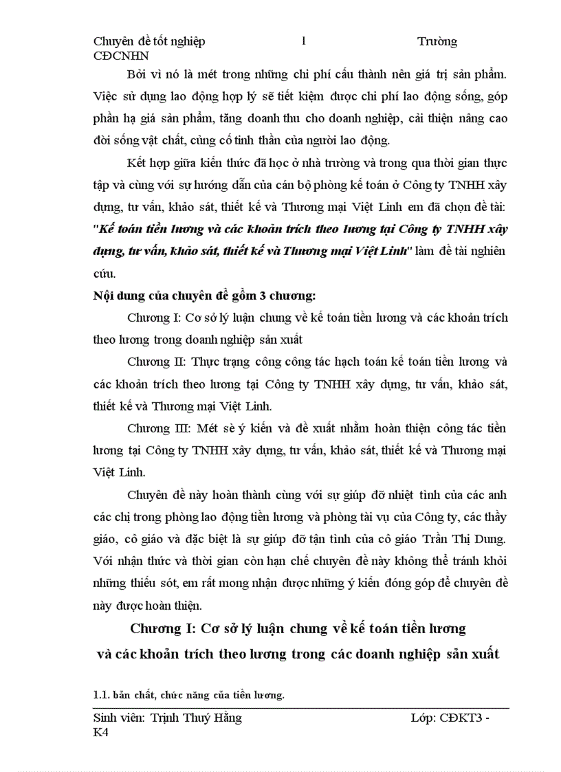 image for page Kế toán tiền lương và các khoản trích theo lương tại Công ty TNHH xây dựng tư vấn khảo sát thiết kế và Thương mại Việt Linh 1