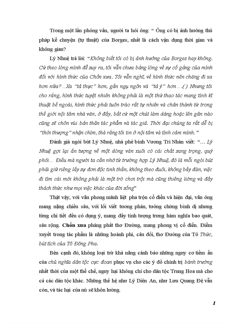 image for page Đánh giá ngòi bút Lý Nhuệ nhà phê bình Vương Trí Nhàn viết