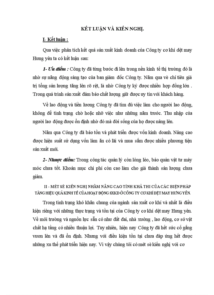 image for page Phân Tích hoạt động sản xuất kinh doanh ở Công ty cơ khí dệt may Hưng yên 1