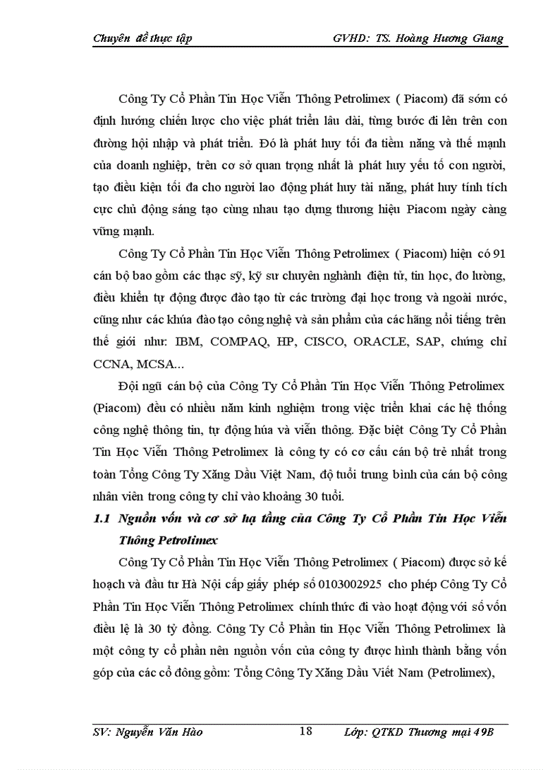 image for page Giải pháp phát triển thị trường cung cấp thiết bị và dịch vụ công nghệ thông tin của Công Ty Cổ Phần Tin Học Viễn Thông Petrolimex 1