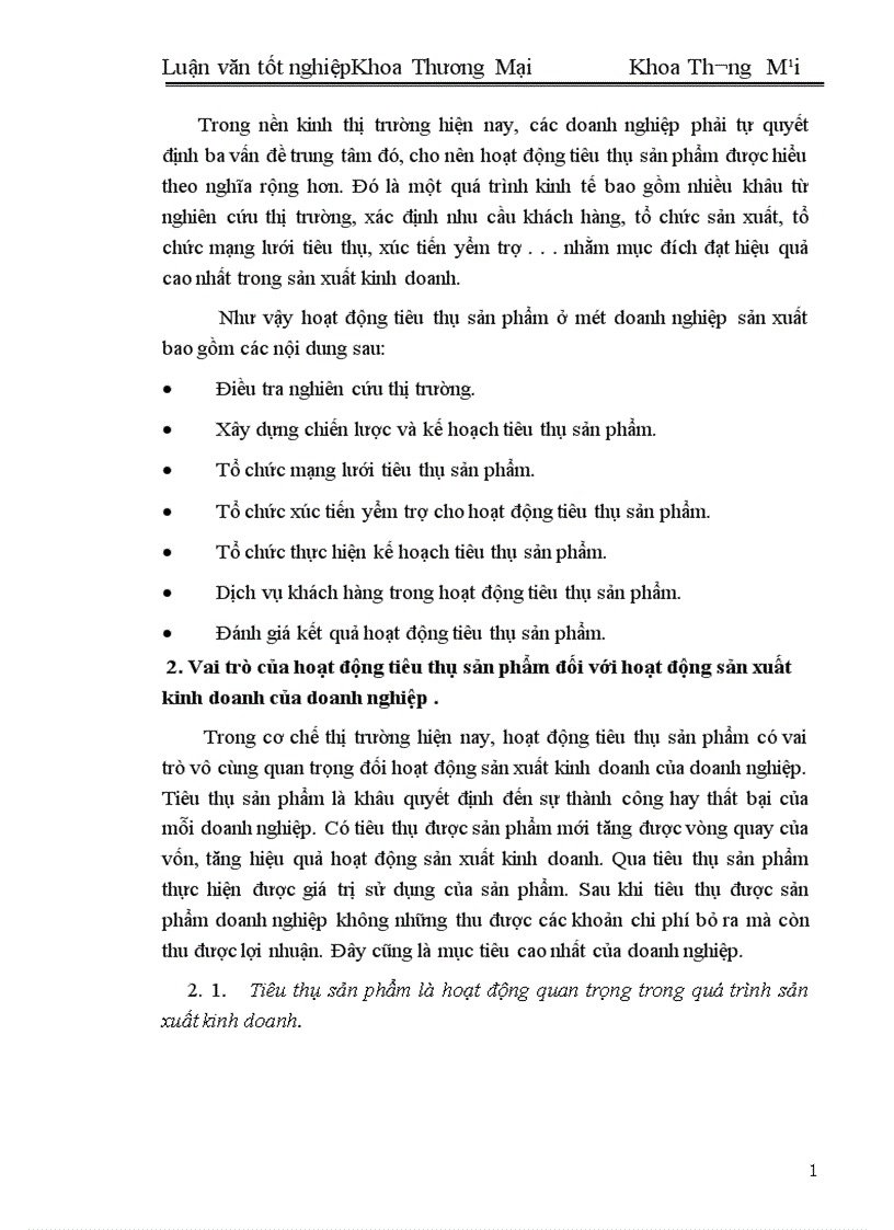image for page Một số biện pháp đẩy mạnh hoạt động tiêu thụ sản phẩm ở công ty thực phẩm miền Bắc 1