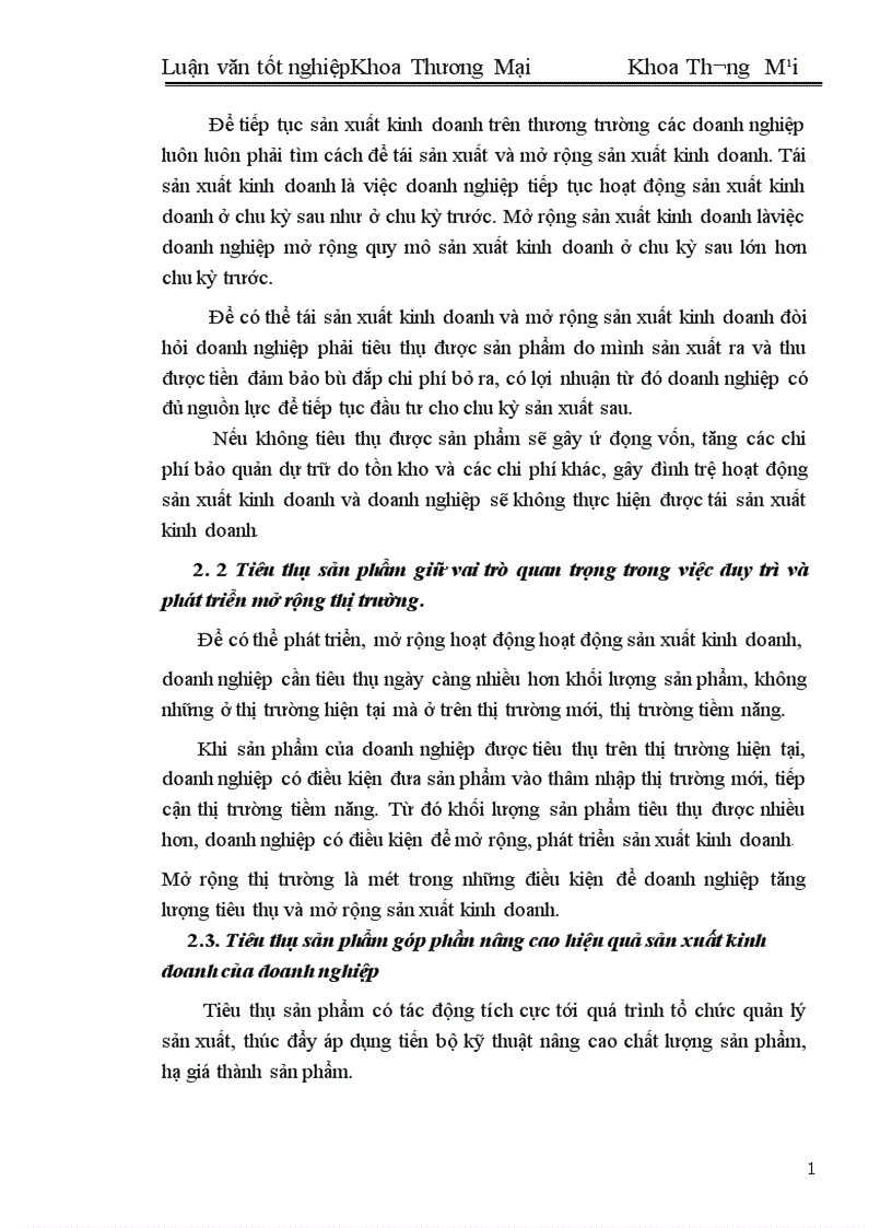 image for page Một số biện pháp đẩy mạnh hoạt động tiêu thụ sản phẩm ở công ty thực phẩm miền Bắc 1