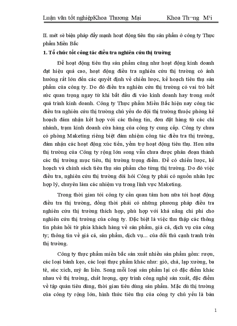 image for page Một số biện pháp đẩy mạnh hoạt động tiêu thụ sản phẩm ở công ty thực phẩm miền Bắc 1